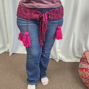 Handmade belt with tassels